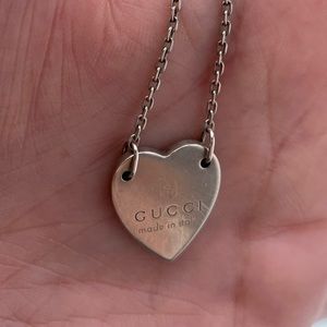 authentic Gucci heart necklace